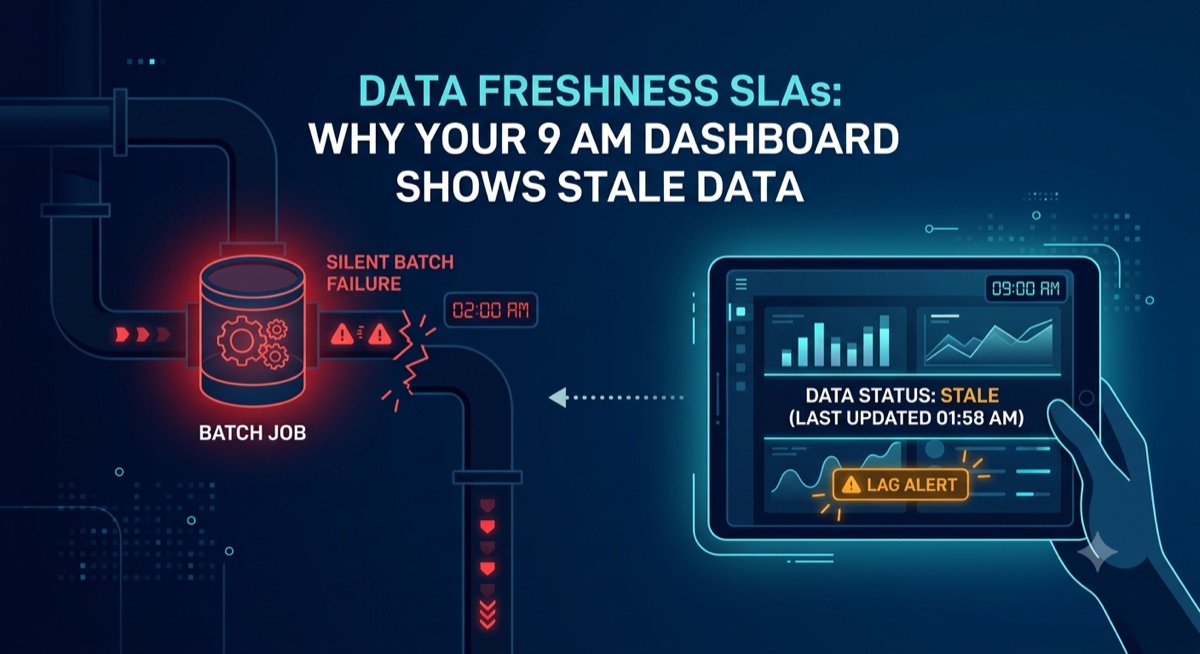 Data Freshness SLAs: Why Your 9 AM Dashboard Shows Stale Data